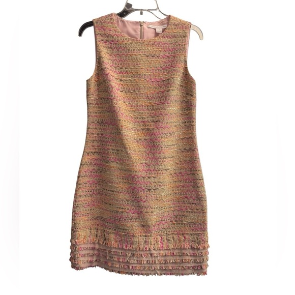 Diane Von Furstenberg Pastel Tweed Mini Dress - Picture 1 of 4